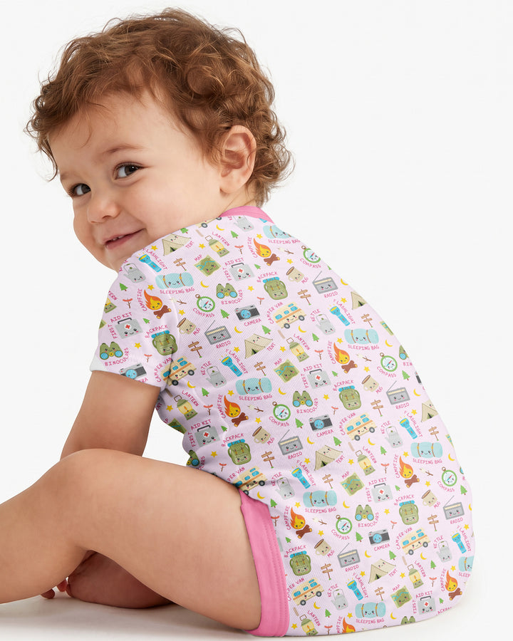 Little Camp Adventure Family Matching Bamboo Bodysuit