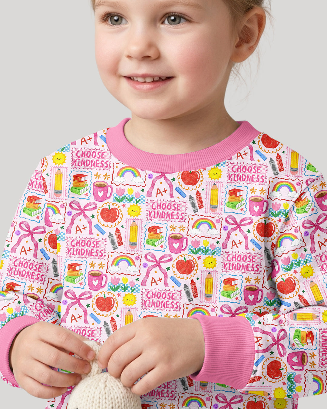 Kindness School Girl Bamboo Crewneck Sweatshirt