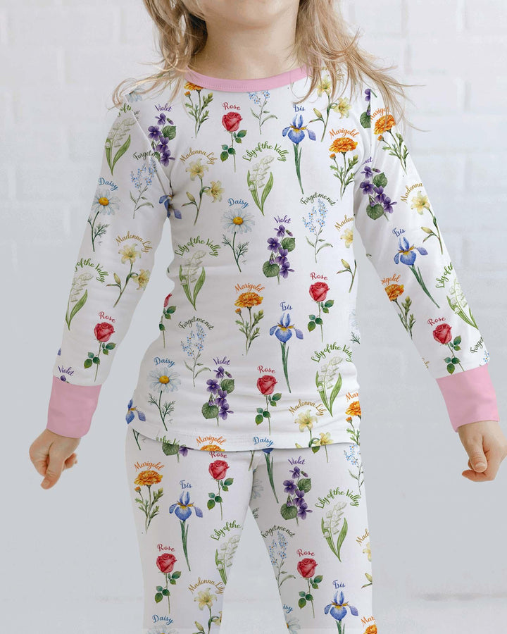 Marian Garden Bamboo Two Piece Long Sleeve Pajama Set