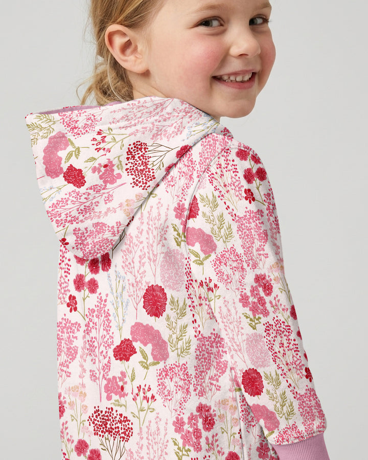 Blushing Wildflowers Bamboo Zip Hoodie