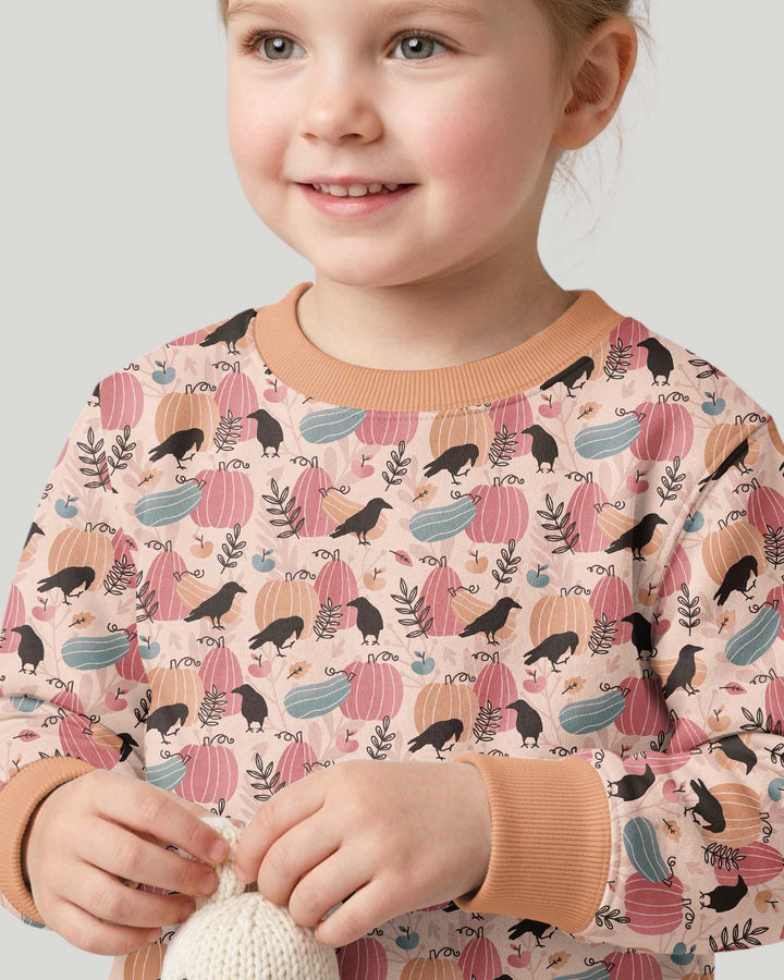 Pastel Pumpkin Patch Bamboo Crewneck Sweatshirt