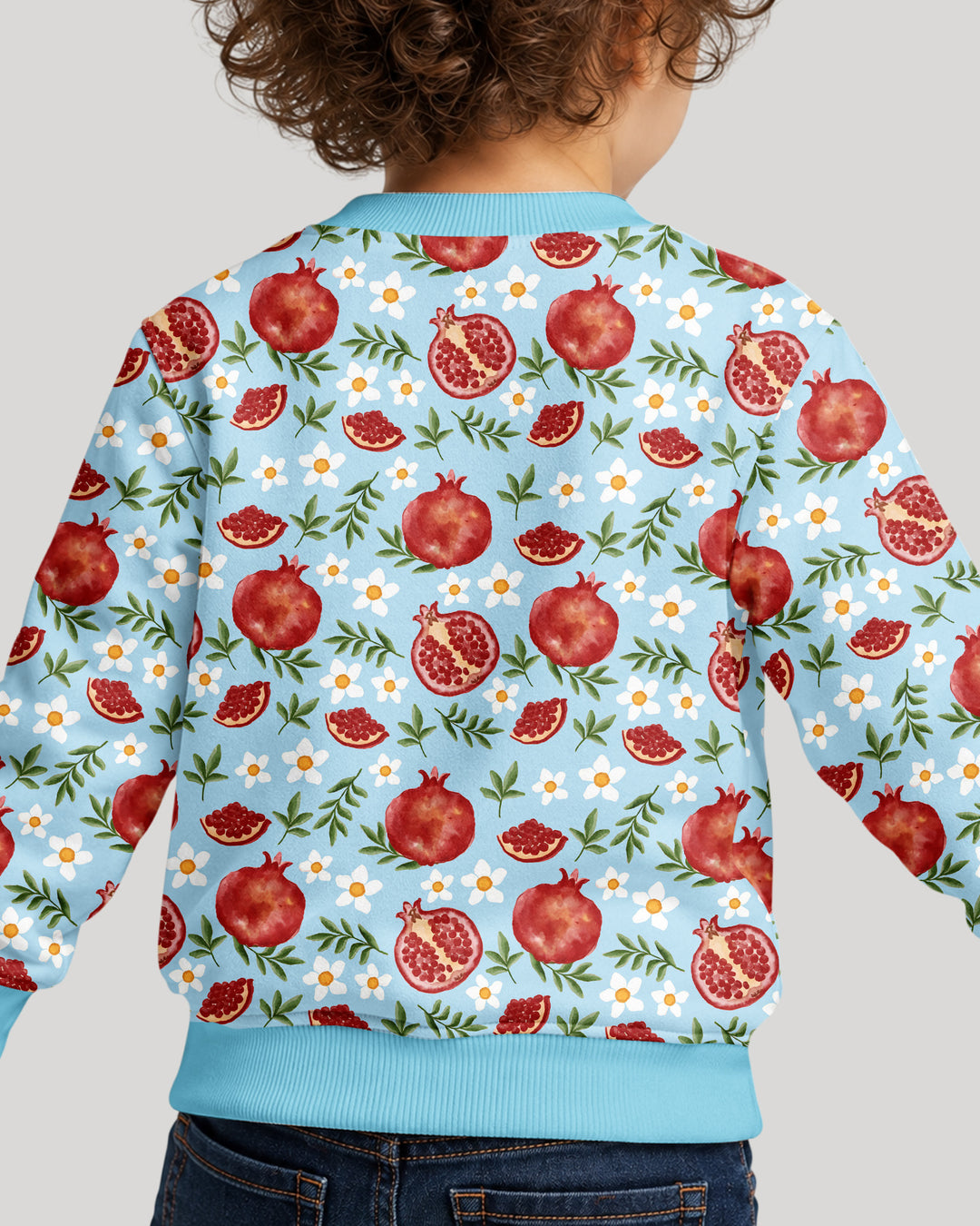 Pomegranate Garden Joy Family Matching Bamboo Crewneck Sweatshirt
