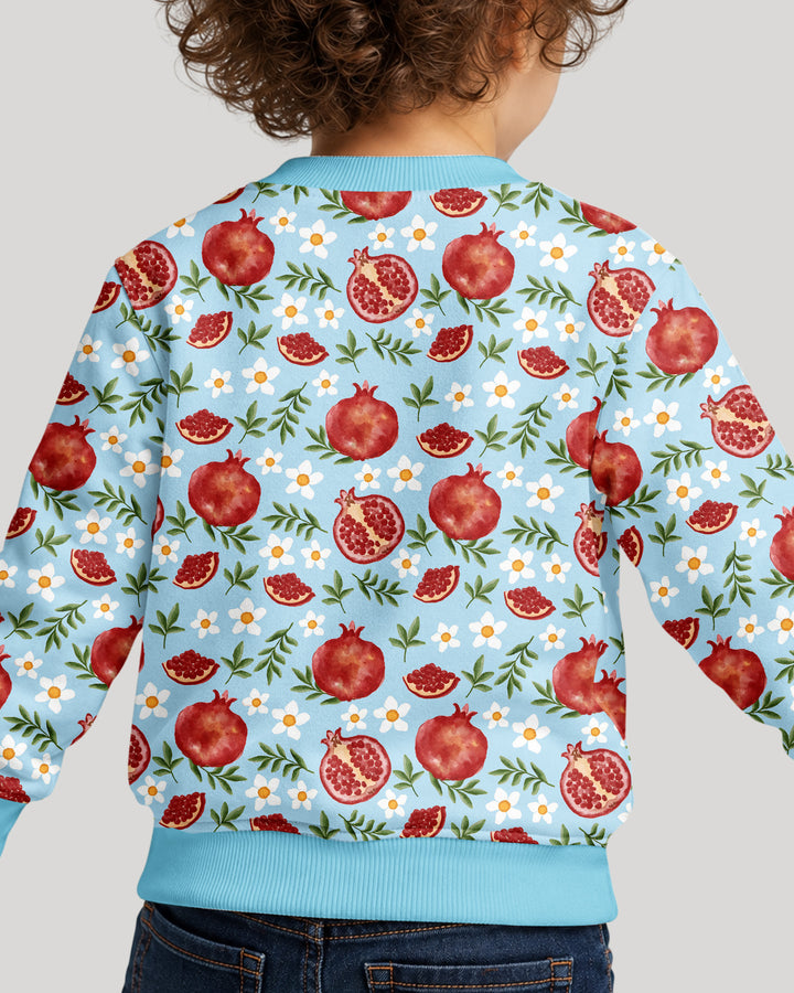 Pomegranate Garden Joy Family Matching Bamboo Crewneck Sweatshirt