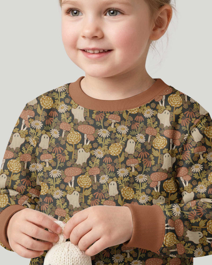 Ghost Garden Dark Autumn Bamboo Crewneck Sweatshirt