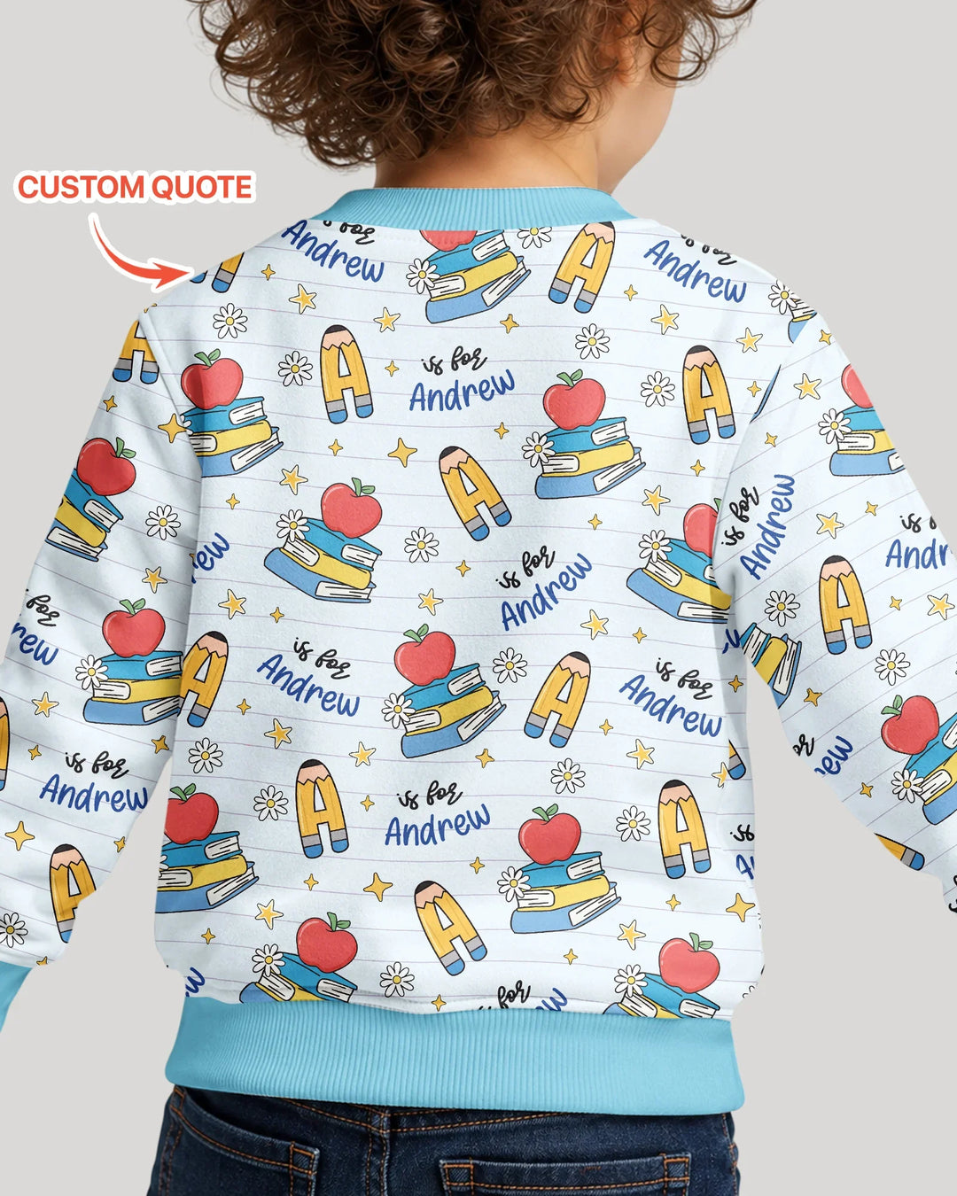 First Day of School Bamboo Crewneck Sweatshirt