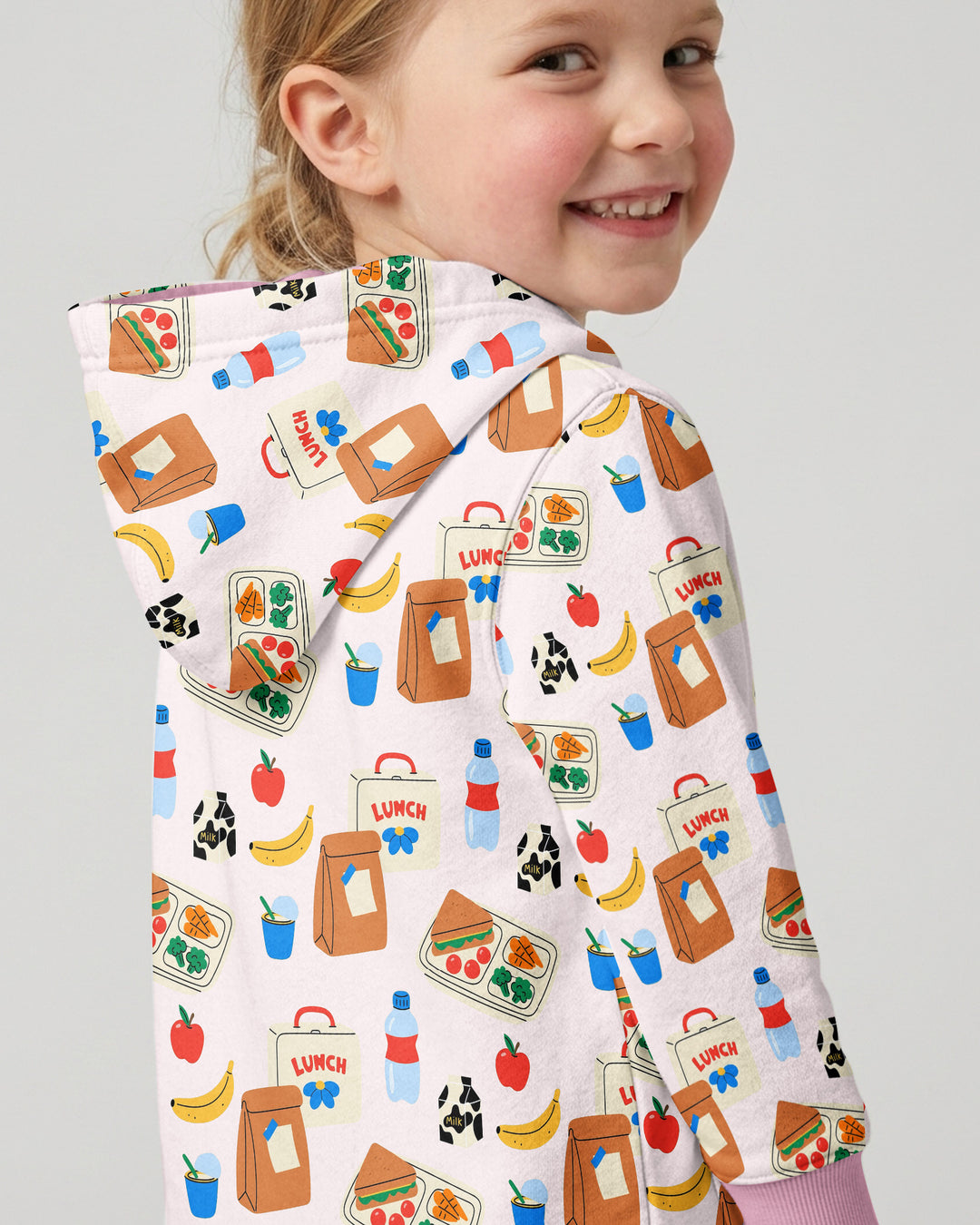 Happy School Lunch Bamboo Zip Hoodie