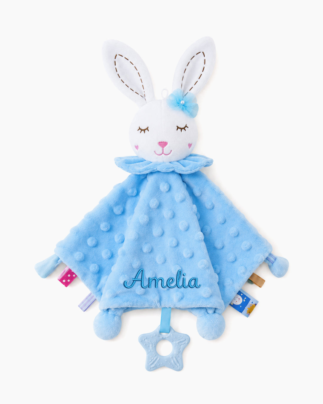 Minky Dot Lovey Baby Security Blanket