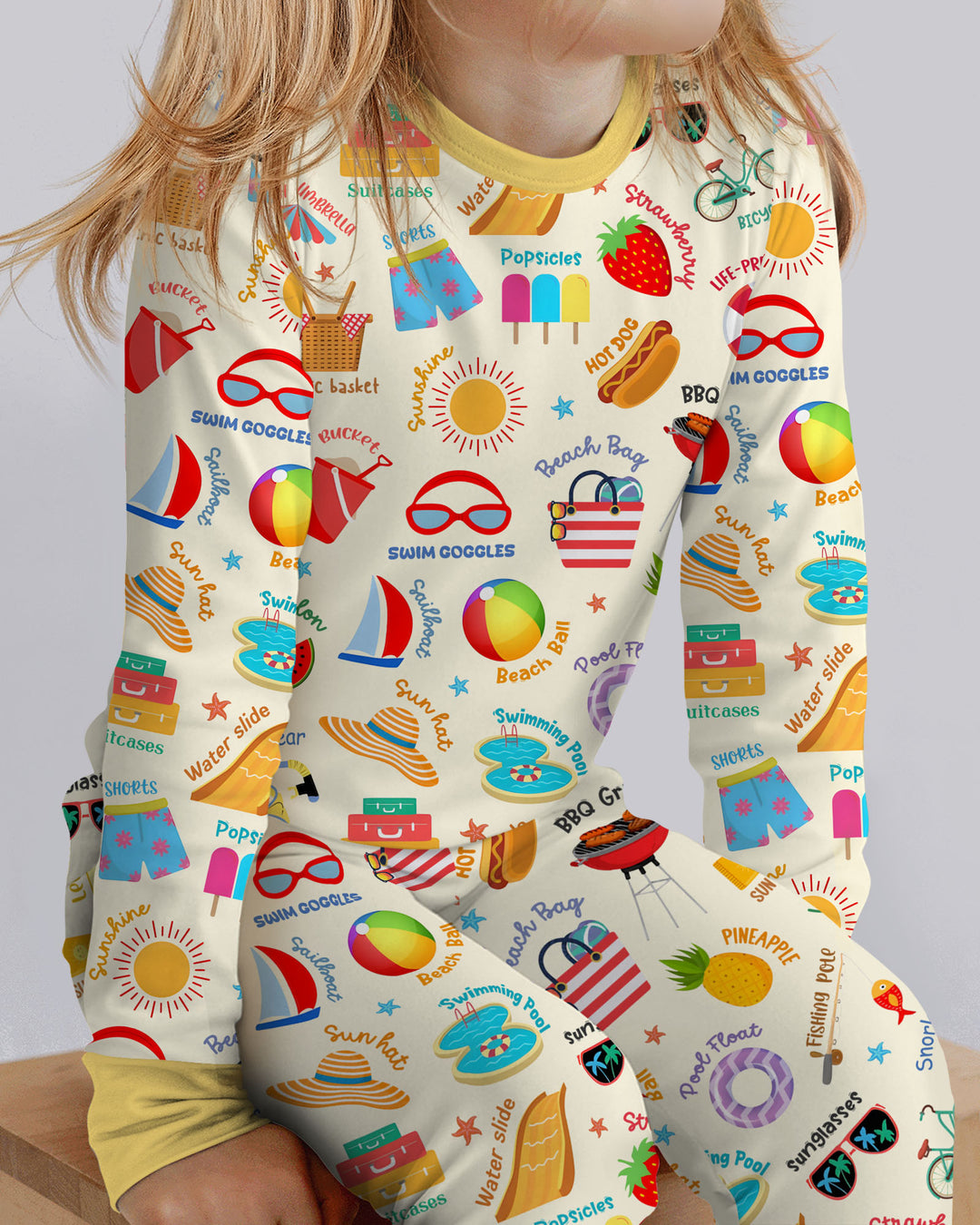 Love Summer Bamboo Two Piece Long Sleeve Pajama Set