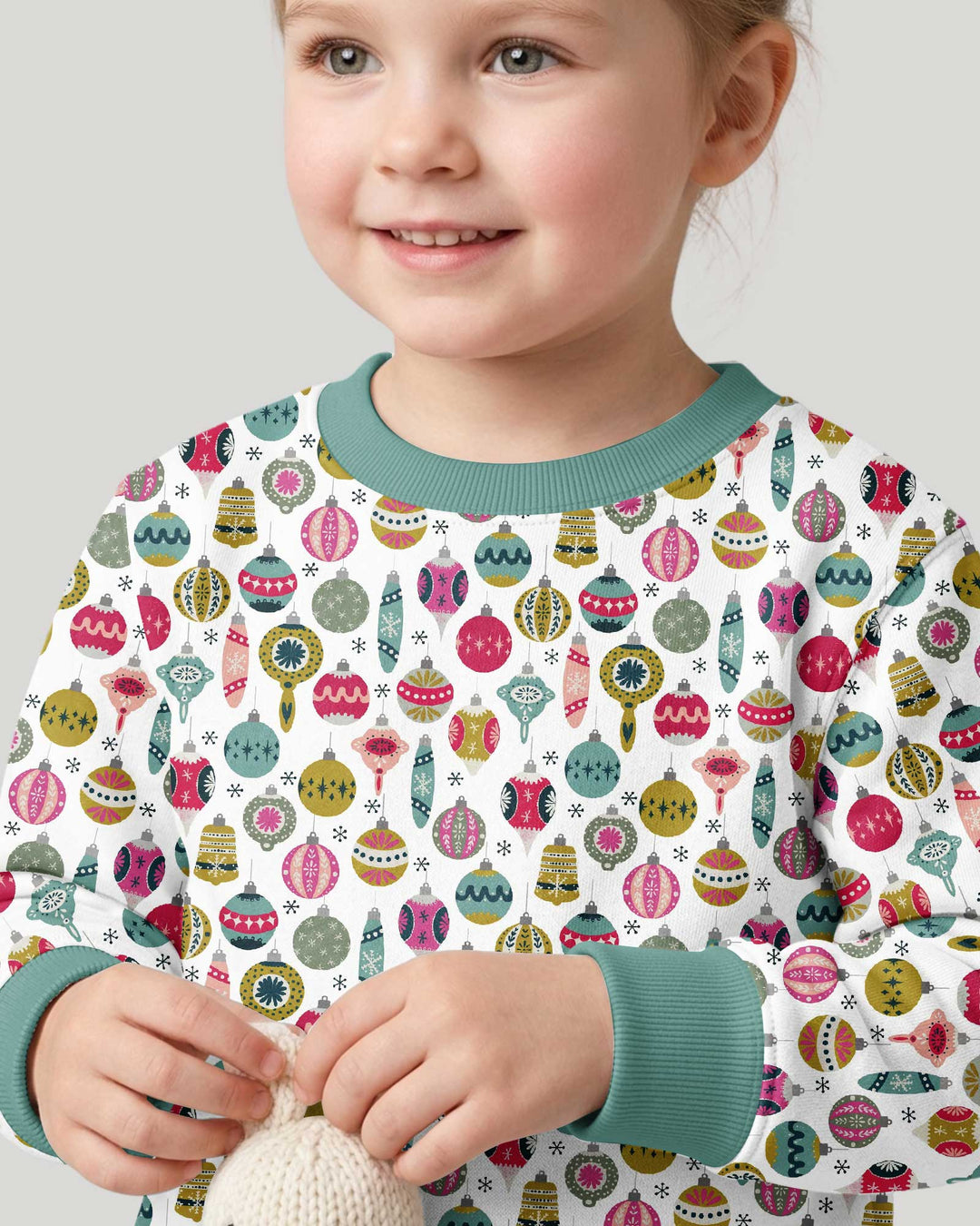 Tiny Christmas Ornaments Bamboo Crewneck Sweatshirt