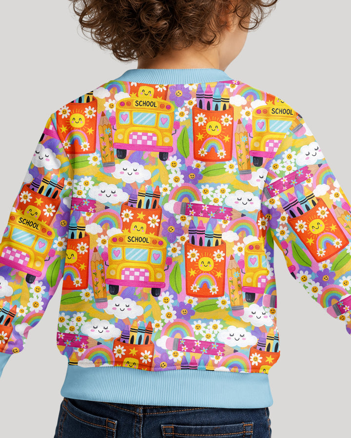 Retro Happy Classroom Bamboo Crewneck Sweatshirt