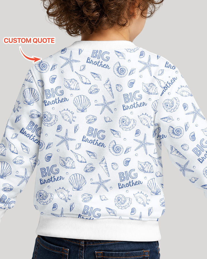 Coquette Seashell Matching Sibling Bamboo Crewneck Sweatshirt