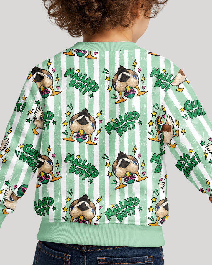 Guess What Mallard Butt Bamboo Crewneck Sweatshirt