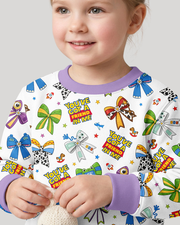 Magical Mirror Bow Bamboo Crewneck Sweatshirt