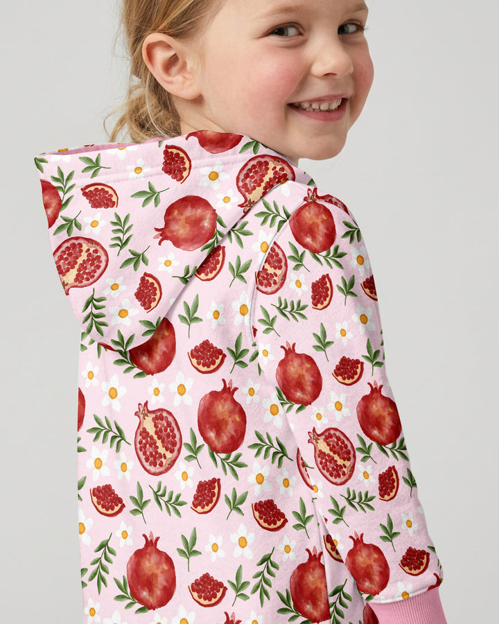 Pomegranate Garden Joy Family Matching Bamboo Zip Hoodie