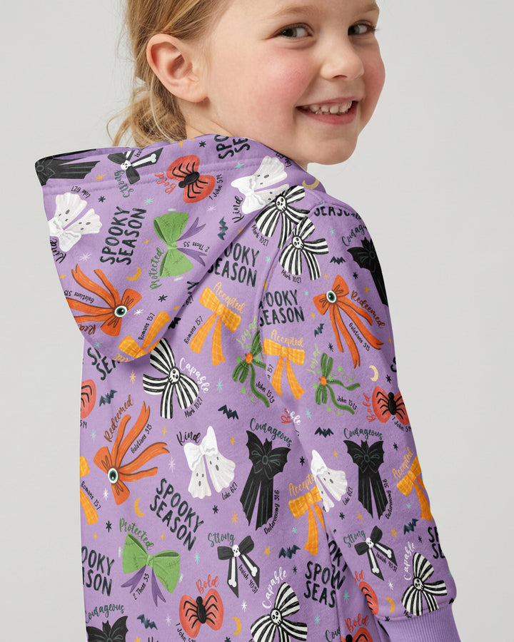 Spooky Bows Spooky Season Bamboo Zip Hoodie