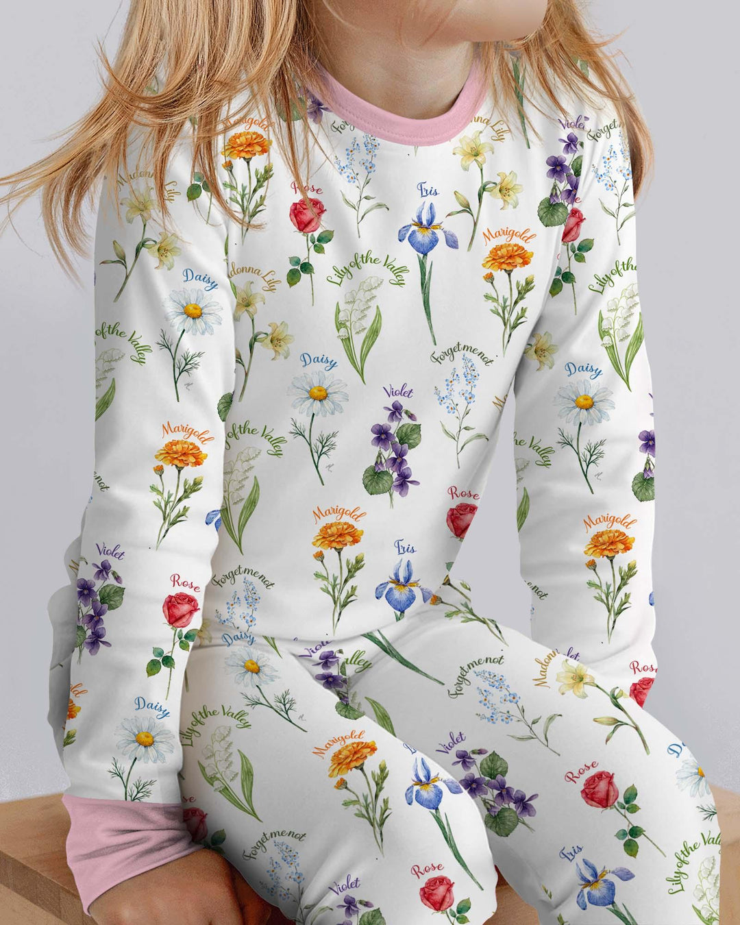 Marian Garden Bamboo Two Piece Long Sleeve Pajama Set