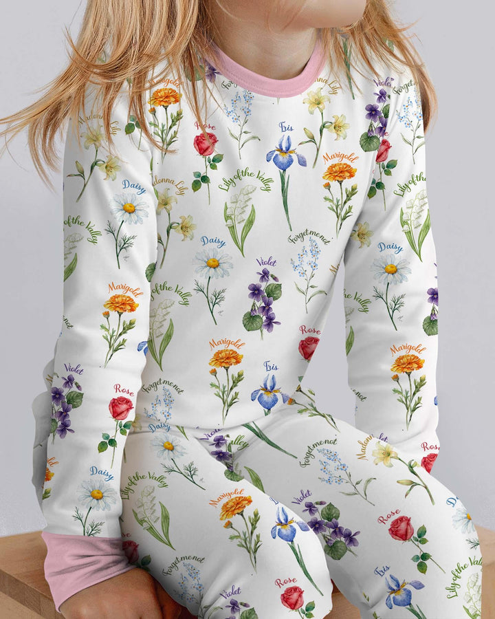 Marian Garden Bamboo Two Piece Long Sleeve Pajama Set