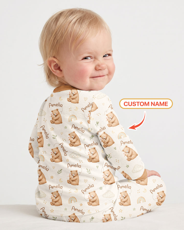 When God Made Moms Bamboo Two Piece Long Sleeve Pajama Set