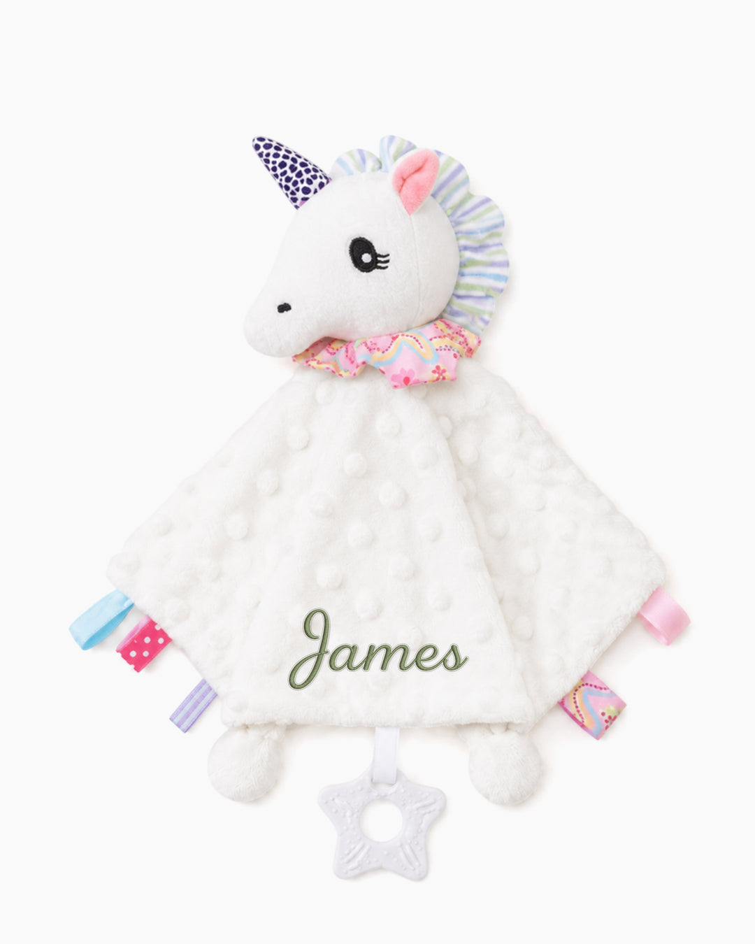 Minky Dot Lovey Baby Security Blanket