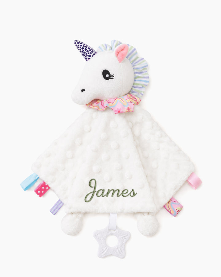 Minky Dot Lovey Baby Security Blanket