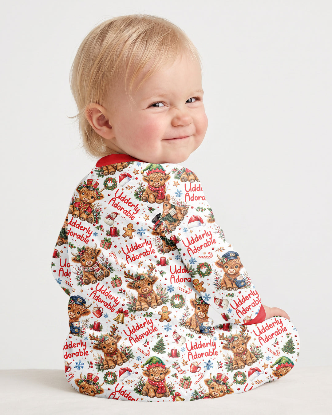 Udderly Adorable Bamboo Two Piece Long Sleeve Pajama Set