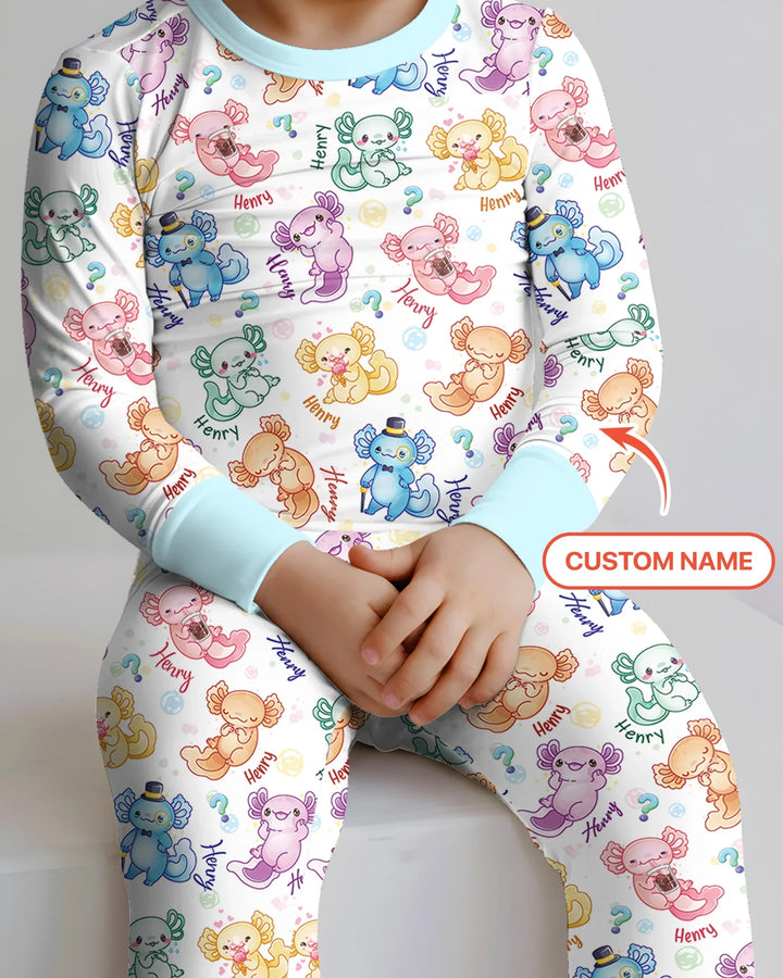 I Axololt Questions Bamboo Two Piece Long Sleeve Pajama Set