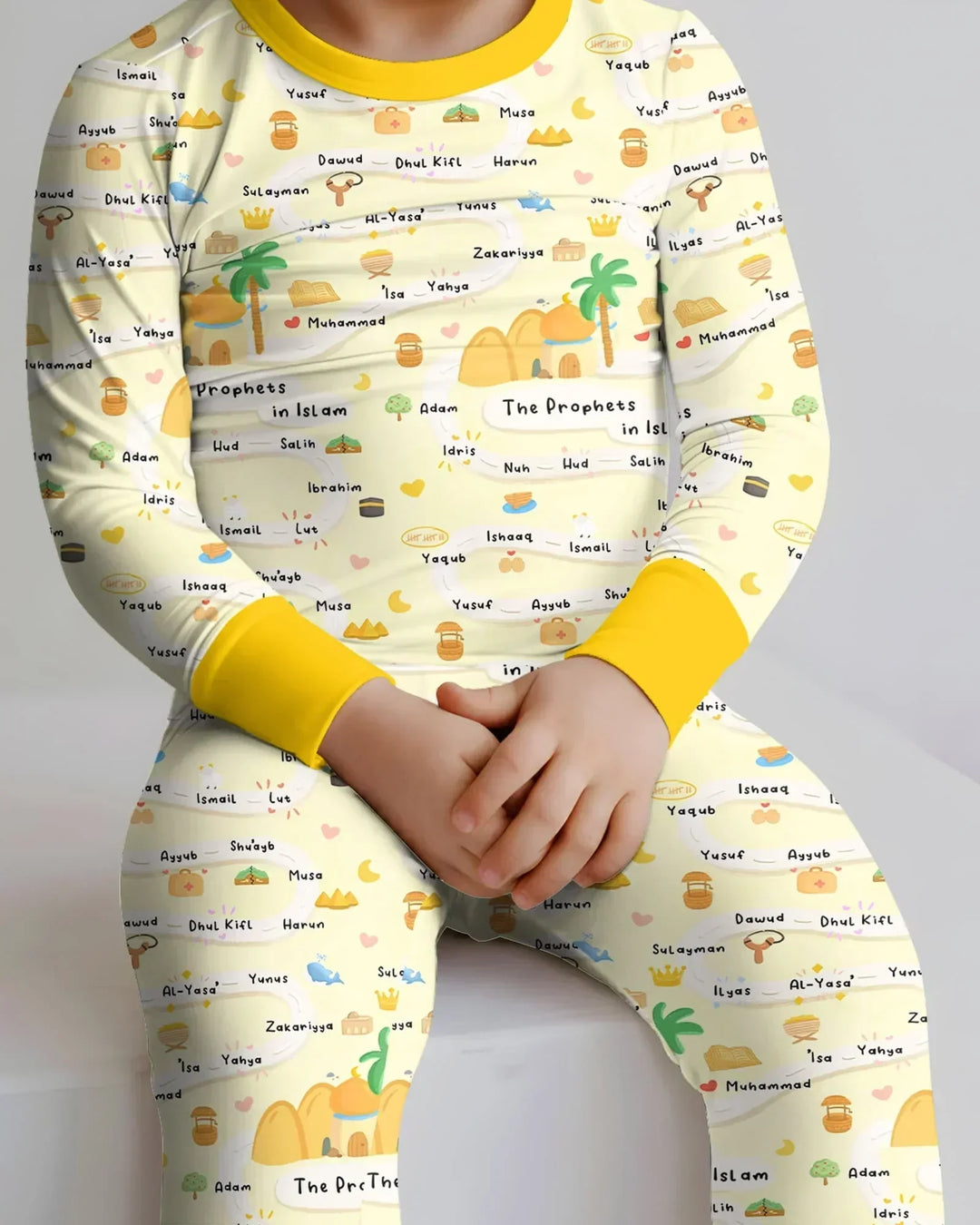 The Prophets in Islam Bamboo Two Piece Long Sleeve Pajama Set
