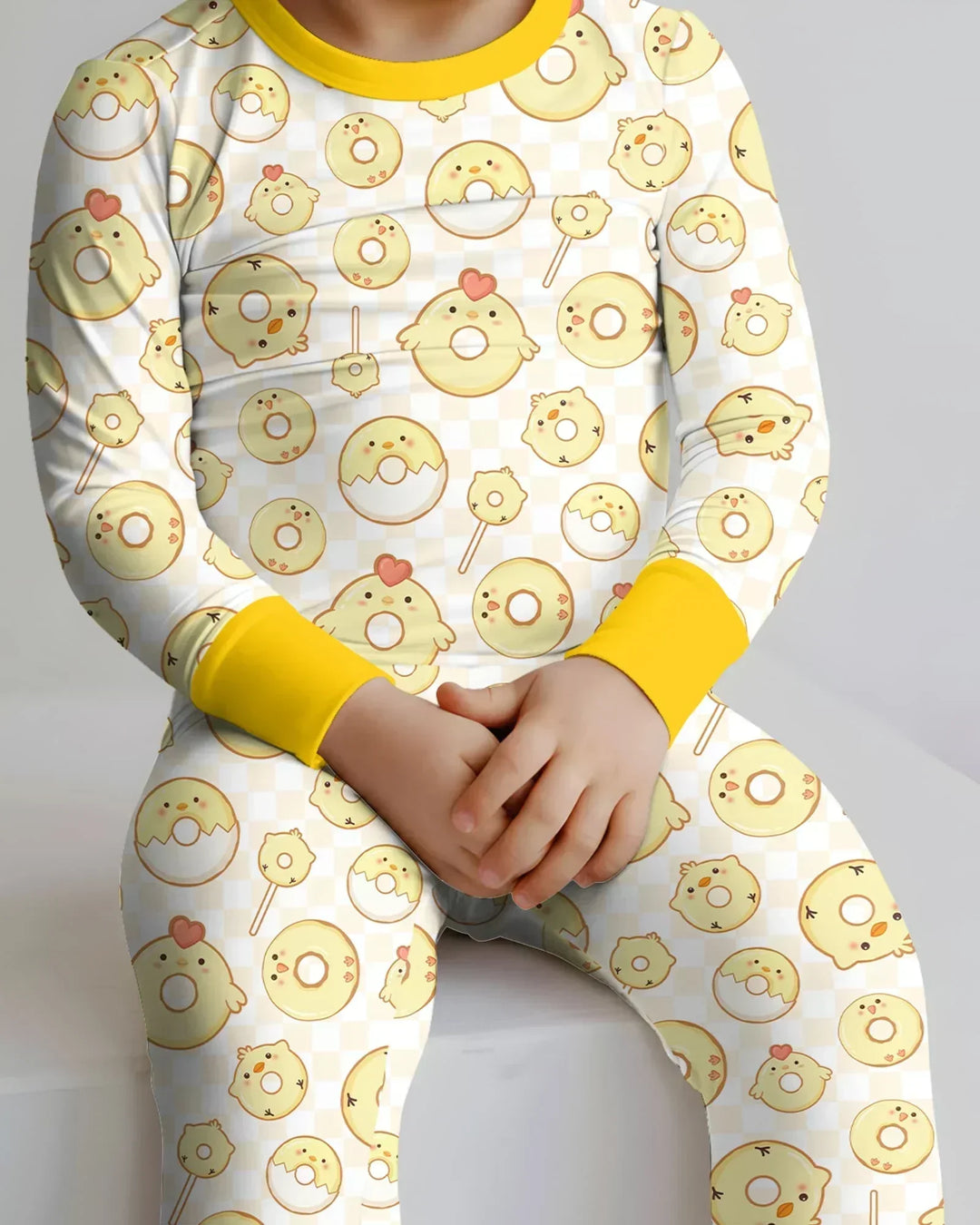 Easter Donuts Bamboo Two Piece Long Sleeve Pajama Set
