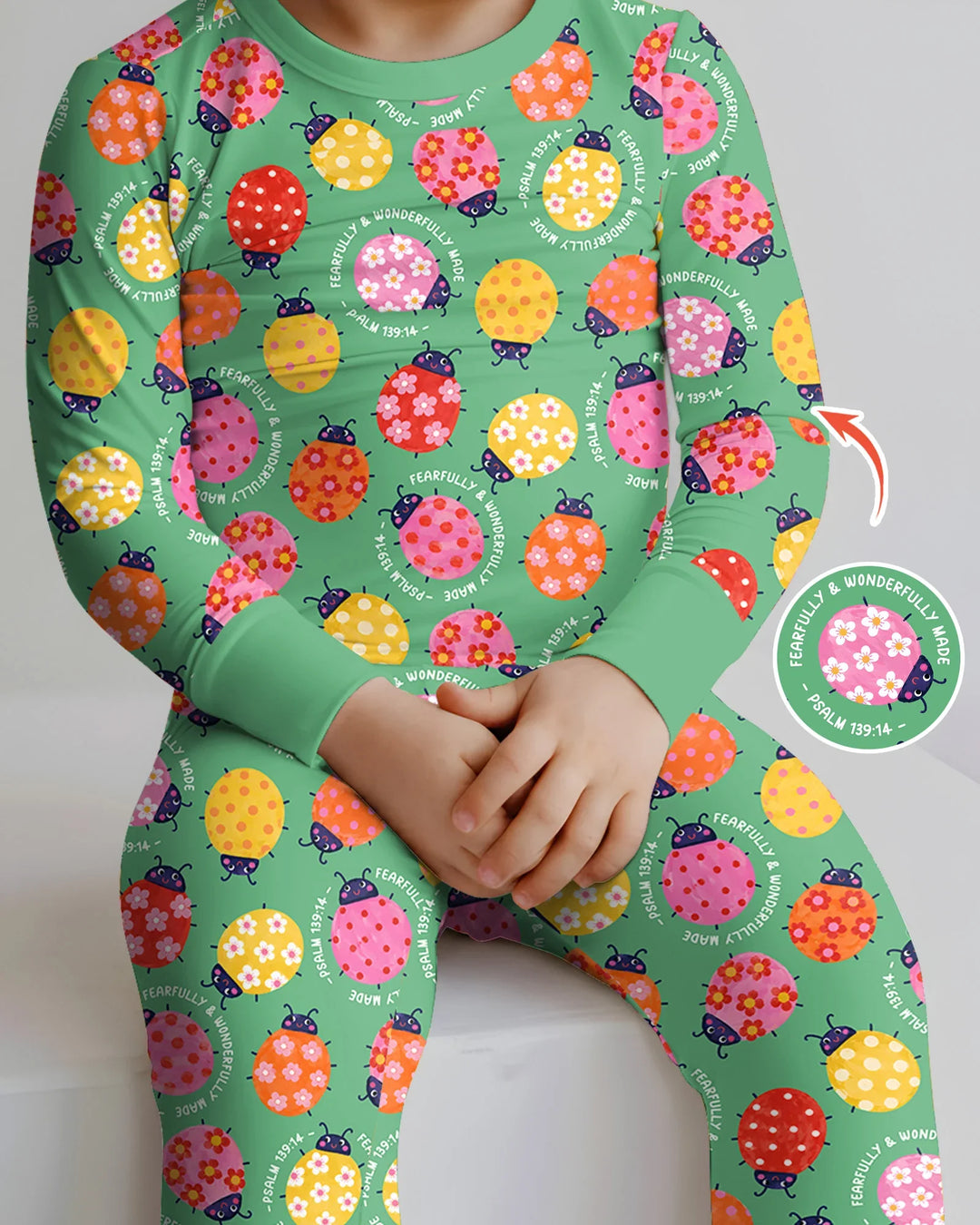 Template Bamboo Two Piece Long Sleeve Pyjamas Set