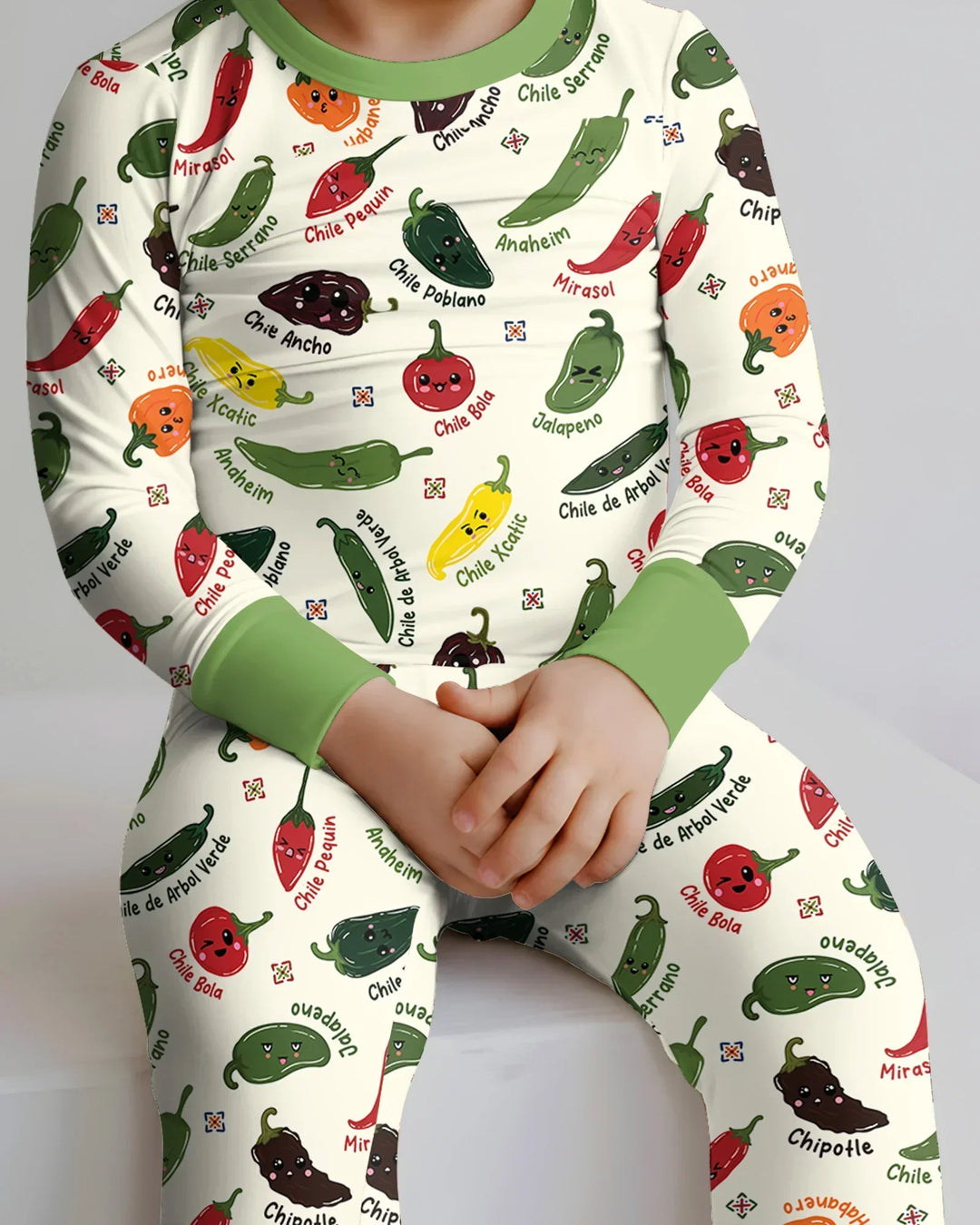 Template Bamboo Two Piece Long Sleeve Pyjamas Set