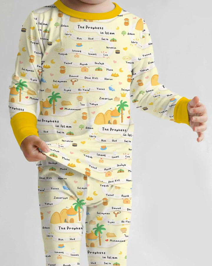 The Prophets in Islam Bamboo Two Piece Long Sleeve Pajama Set