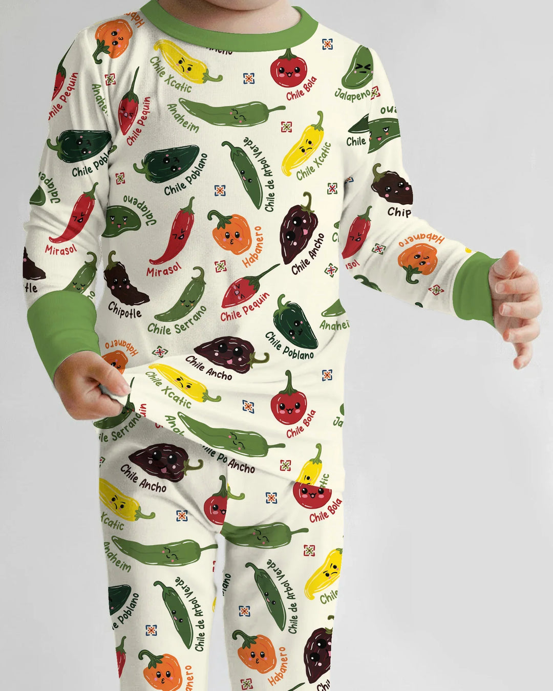 Template Bamboo Two Piece Long Sleeve Pyjamas Set