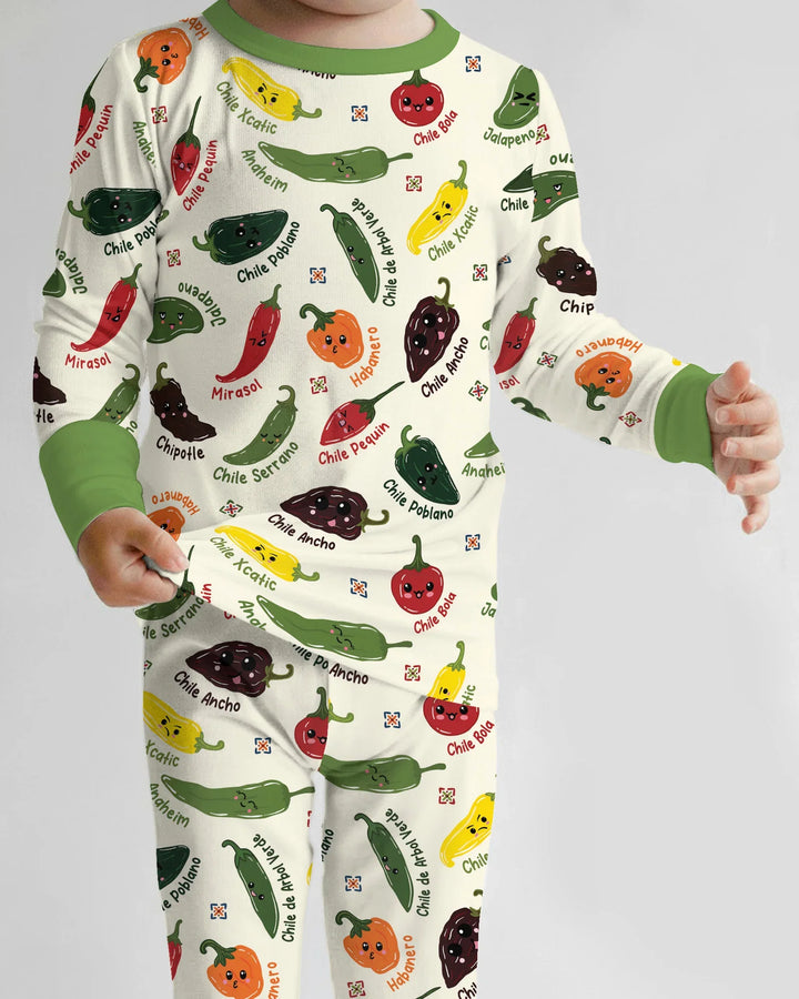 Template Bamboo Two Piece Long Sleeve Pyjamas Set