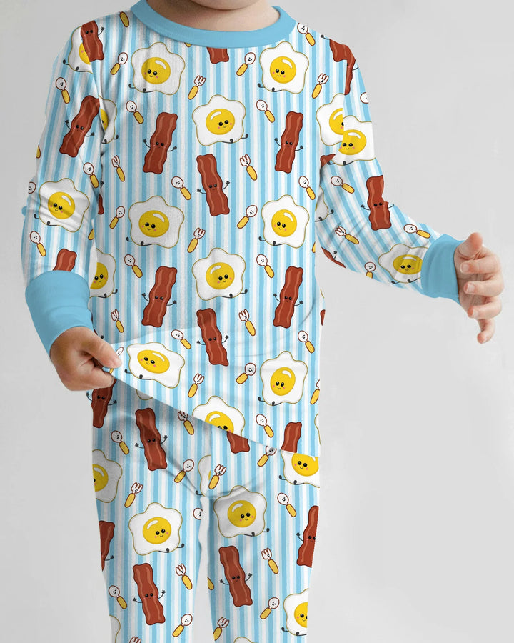 Breakfast Club Bamboo Two Piece Long Sleeve Pajama Set