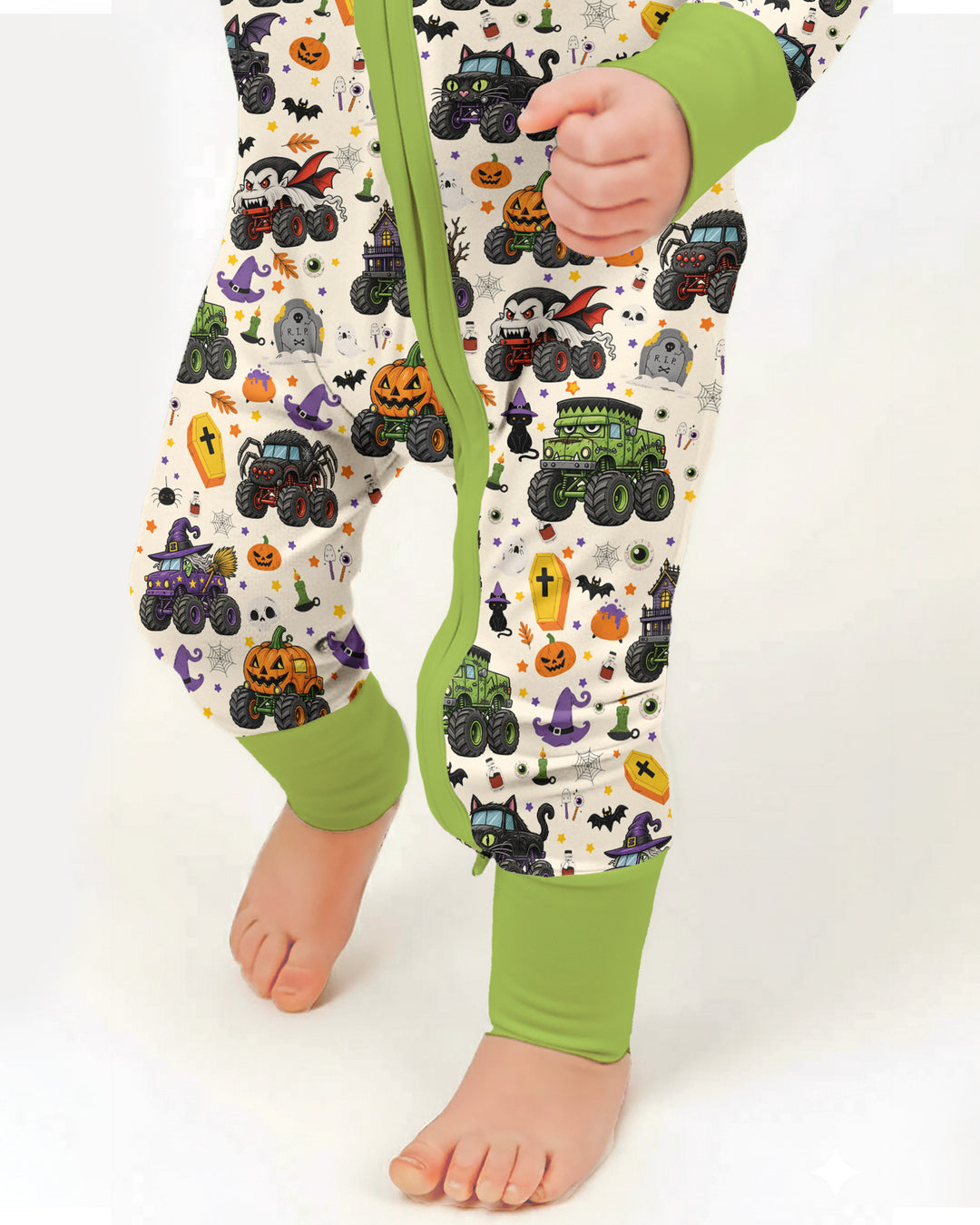 Spooky Monster Truck Bamboo Convertible Zippy