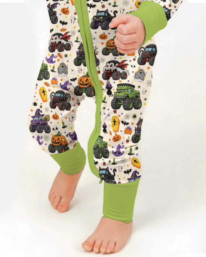 Spooky Monster Truck Bamboo Convertible Zippy