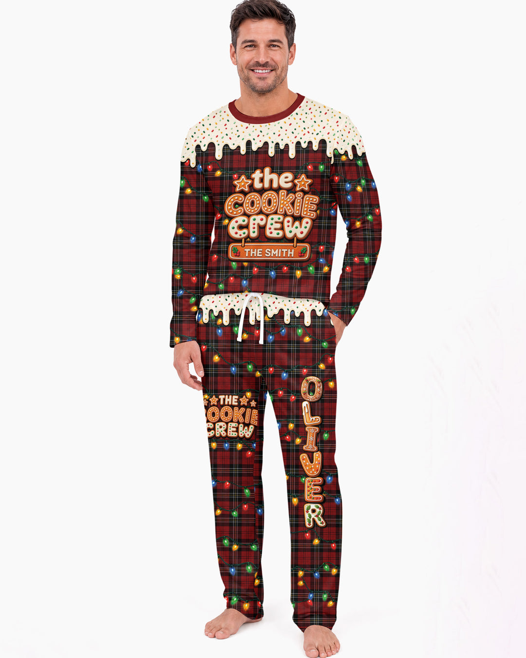 The Cookie Crew Custom Name Bamboo Men's Pajama Set