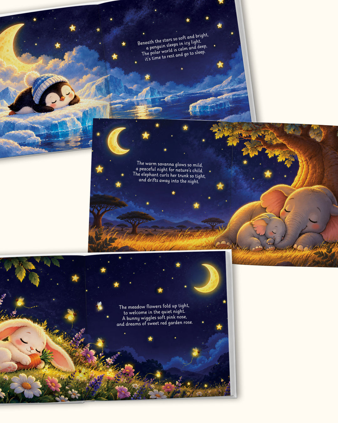 Personalized Goodnight Storybook, Custom Name Bedtime Book, Newborn Keepsake, 1st Birthday Gift