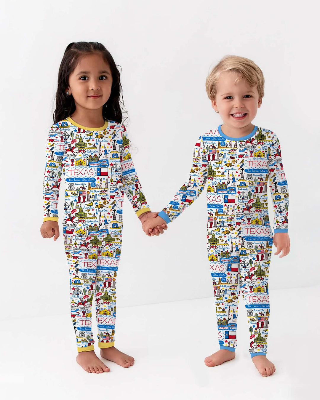 Lone Star State Bamboo Two Piece Long Sleeve Pajama Set