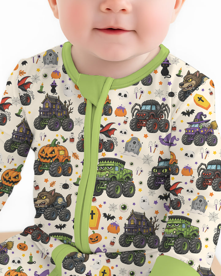 Spooky Monster Truck Bamboo Convertible Zippy
