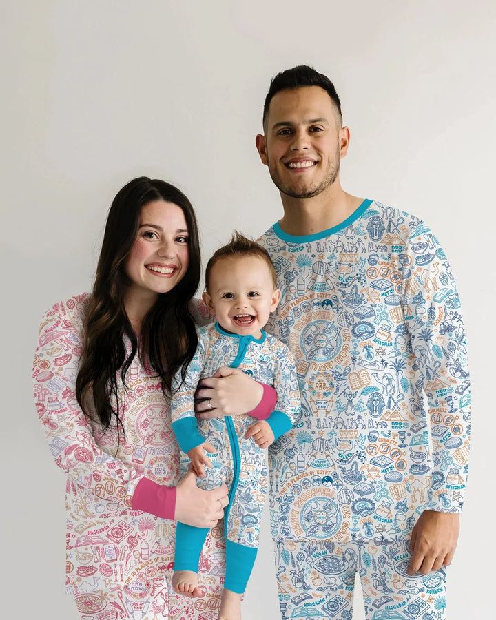 Doodle Passover Matching Family Bamboo Men's Pajama Set