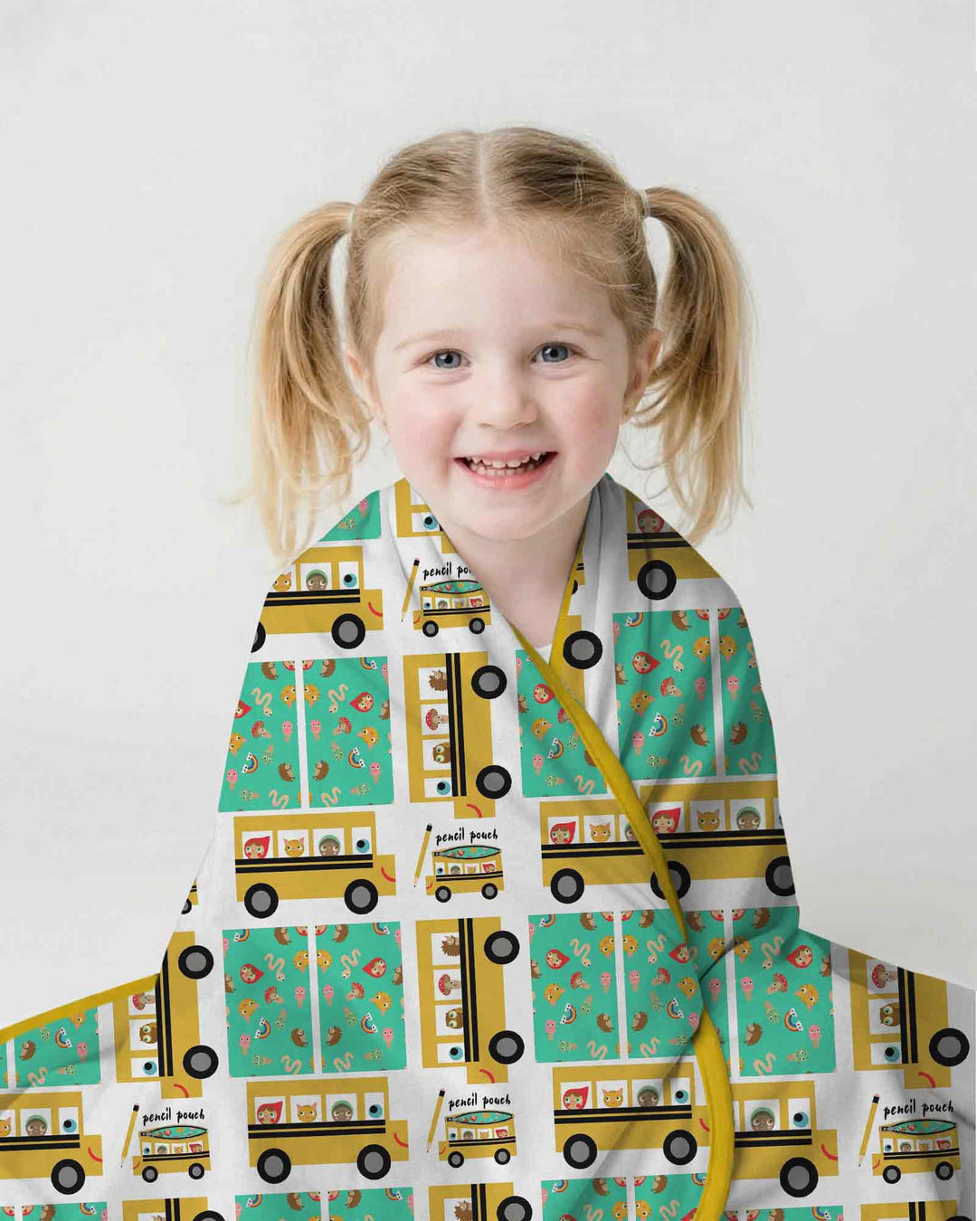 School Bus Adventures Bamboo Blanket