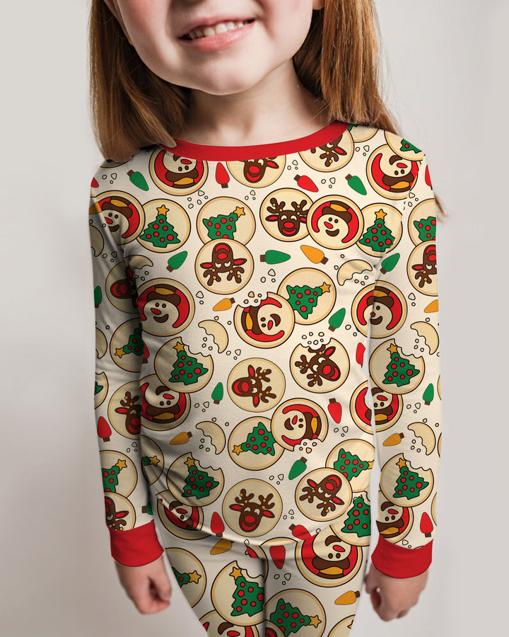 Christmas Sugar Cookie Bamboo Two Piece Long Sleeve Pajama Set