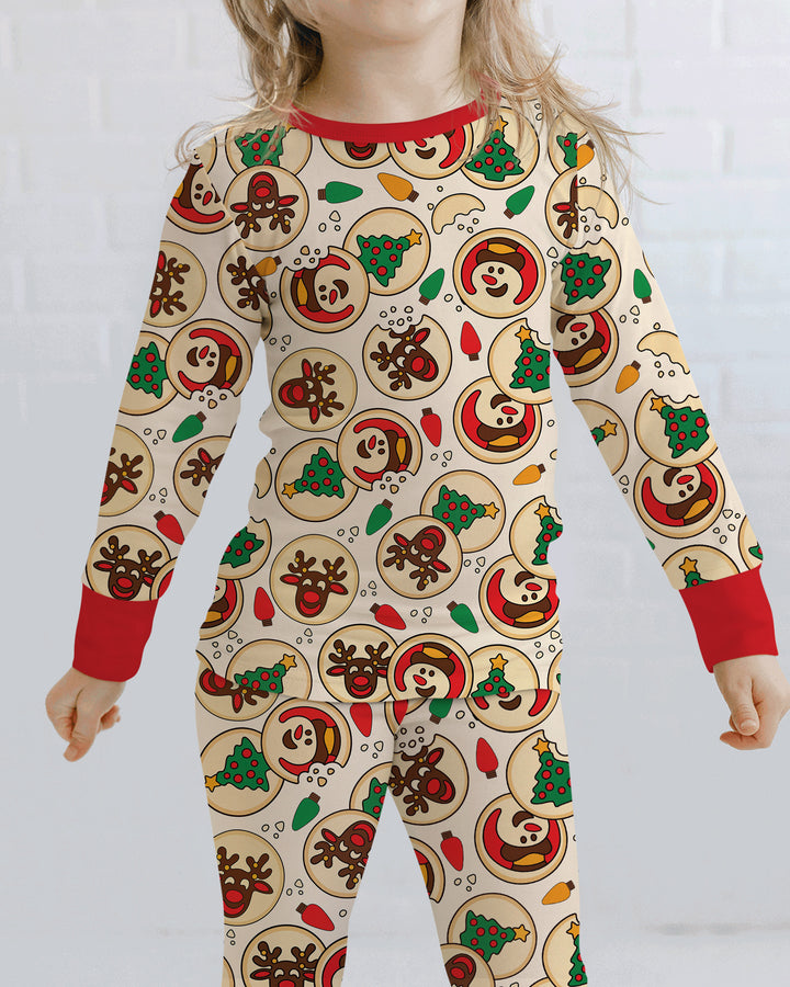 Christmas Sugar Cookie Bamboo Two Piece Long Sleeve Pajama Set