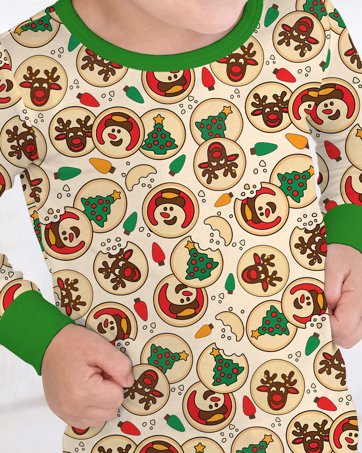 Christmas Sugar Cookie Bamboo Two Piece Long Sleeve Pajama Set