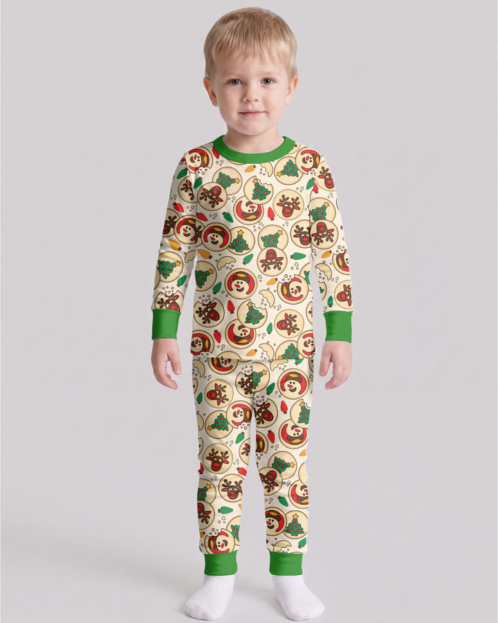 Christmas Sugar Cookie Bamboo Two Piece Long Sleeve Pajama Set