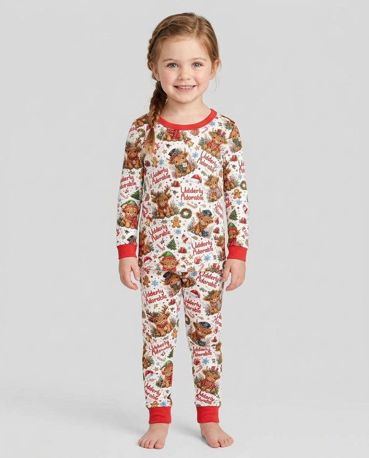 Udderly Adorable Bamboo Two Piece Long Sleeve Pajama Set