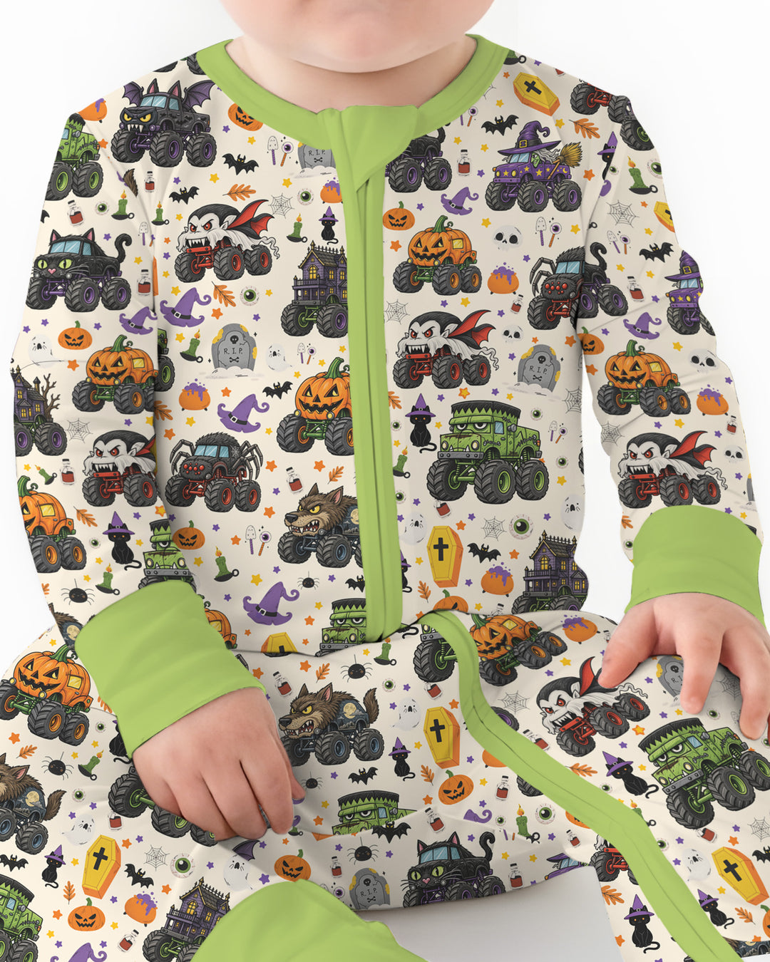 Spooky Monster Truck Bamboo Convertible Zippy