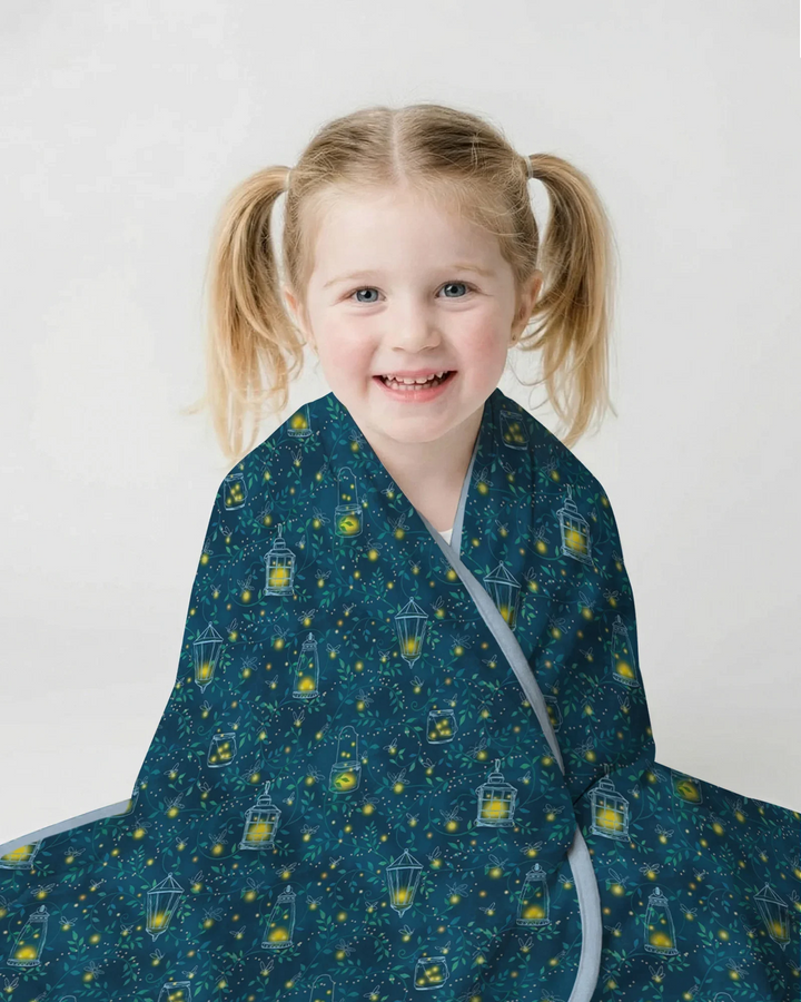 Firefly Lantern Night Bamboo Blanket