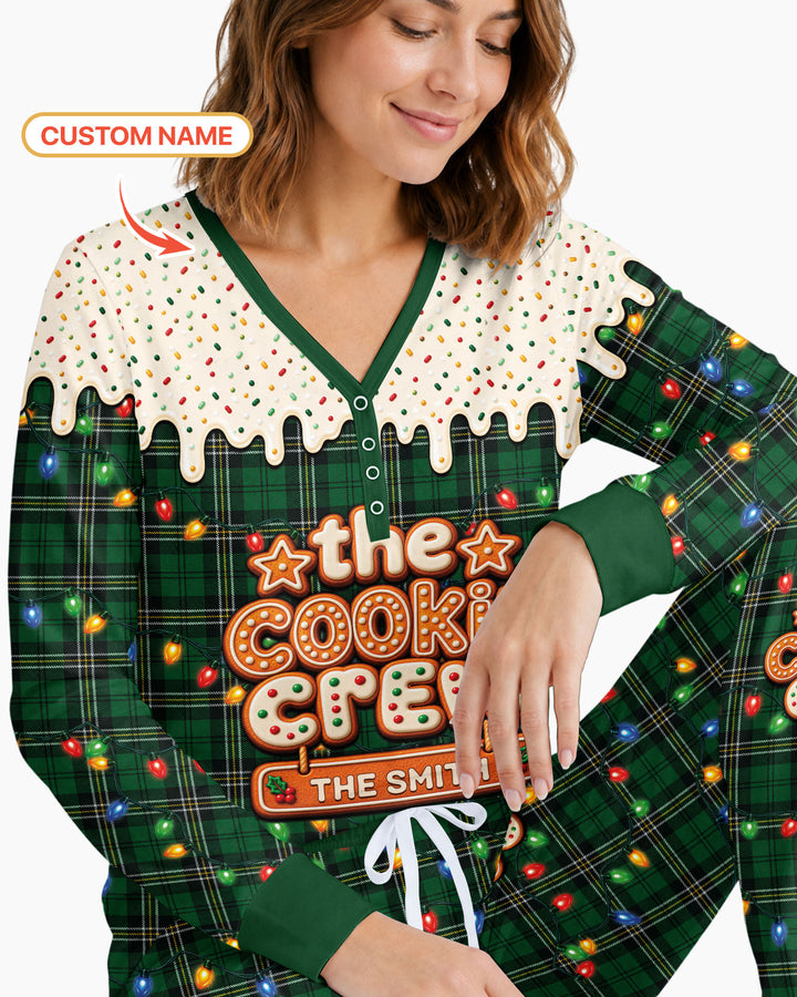 The Cookie Crew Custom Name Bamboo Women Pajama Set